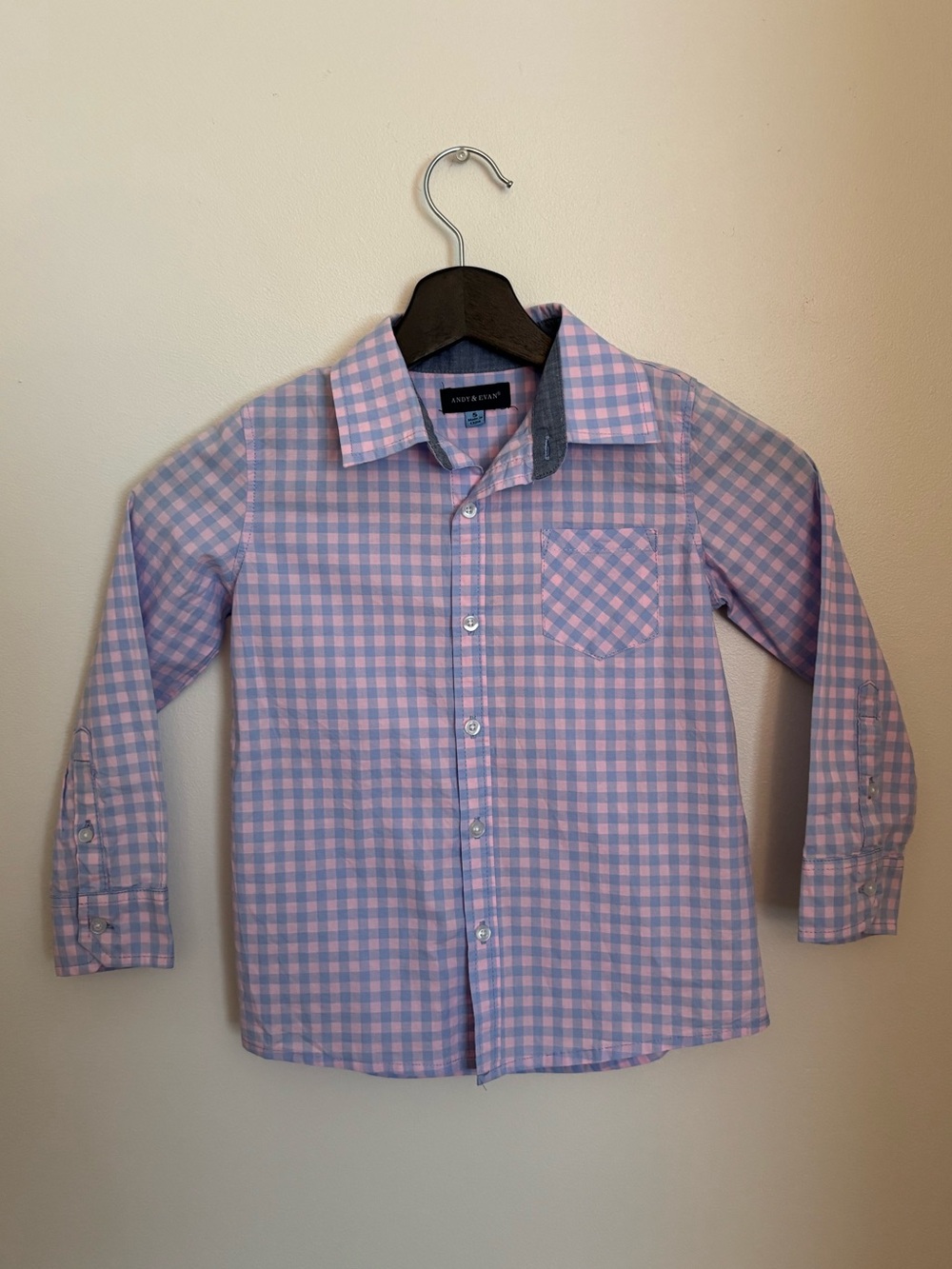 Andy & Evan Gingham Button-Down Shirt